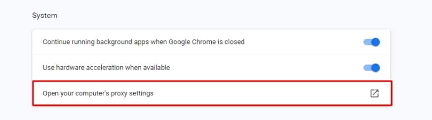 How to Configure Proxy Settings on Chrome