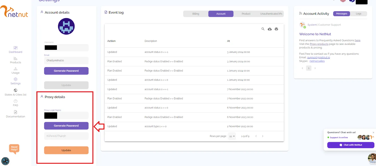 customer portal