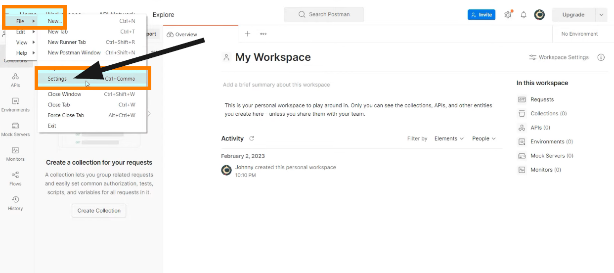 launch the application and login