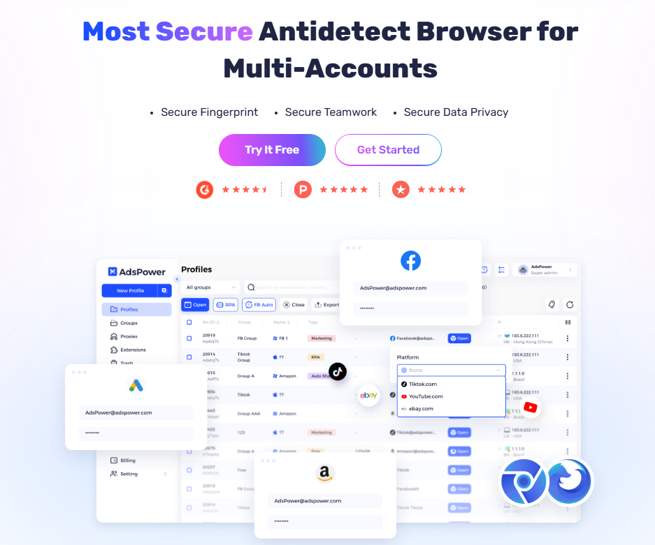 AdsPower's Key Features for Multi-Accounting