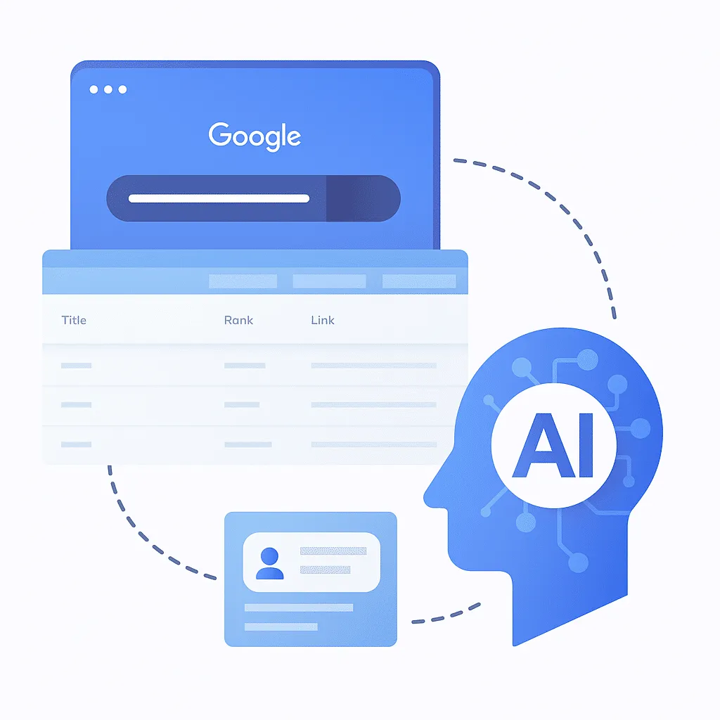 SERP Scraper API for AI training data collection