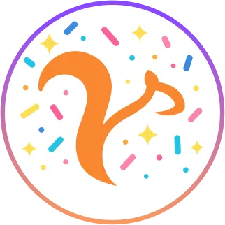 Netnut favicon in a circle celebrating